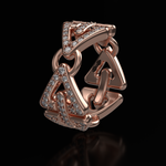 Load image into Gallery viewer, TRIBUS | DIAMOND-PAVED | 18K ROSE GOLD
