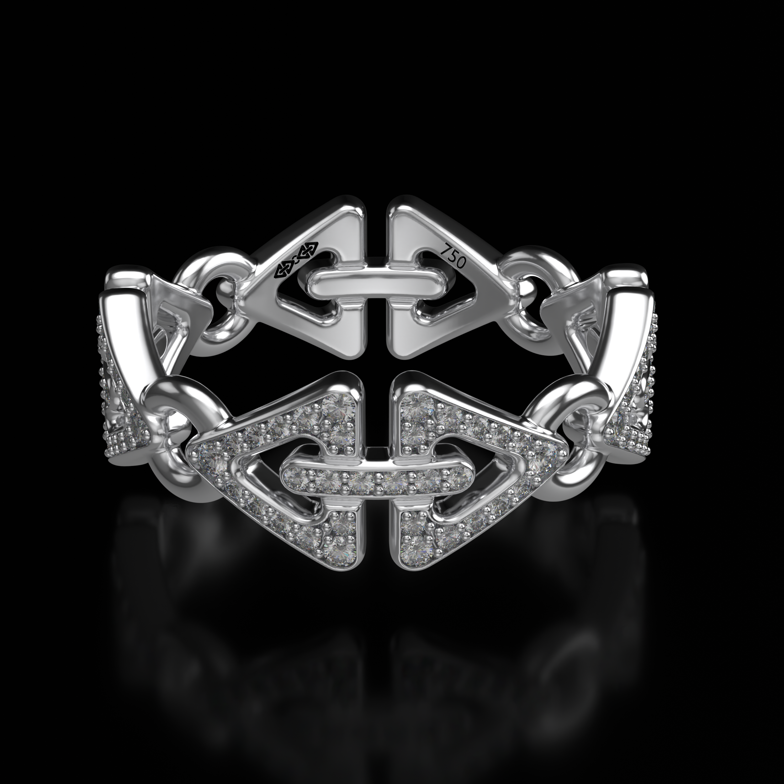 QUANTUM | DIAMOND-PAVED | 18K WHITE GOLD