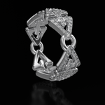 Load image into Gallery viewer, QUANTUM | DIAMOND-PAVED | 18K WHITE GOLD
